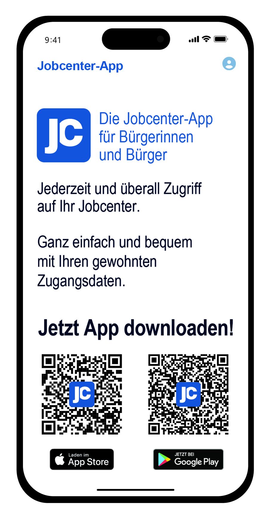 Die jobcenter-App für Bürgerinnen und Bürger. Jetzt App downloaden!